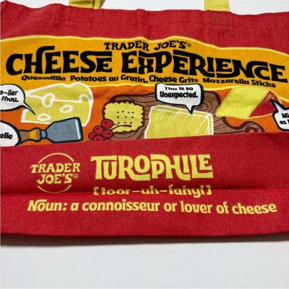 Trader Joe's Cheese Tote Bag - Picture 3 of 6